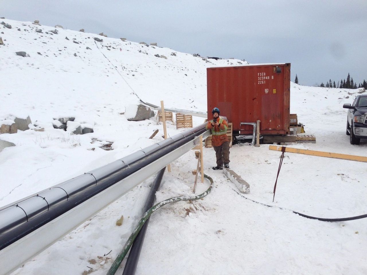 Chantier hivernal
